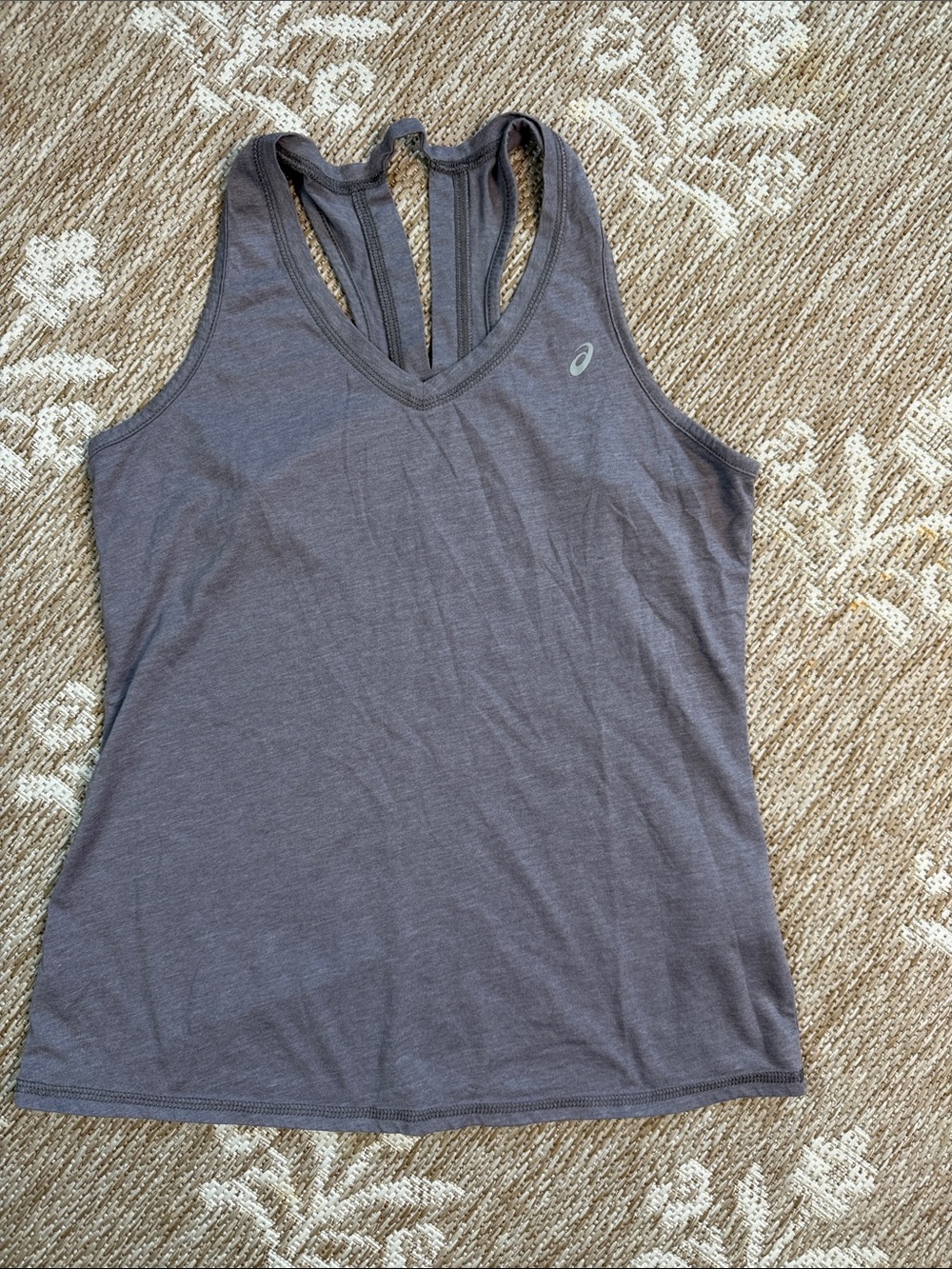 Asics Women's Charcoal Gray Strappy Racerback Tank